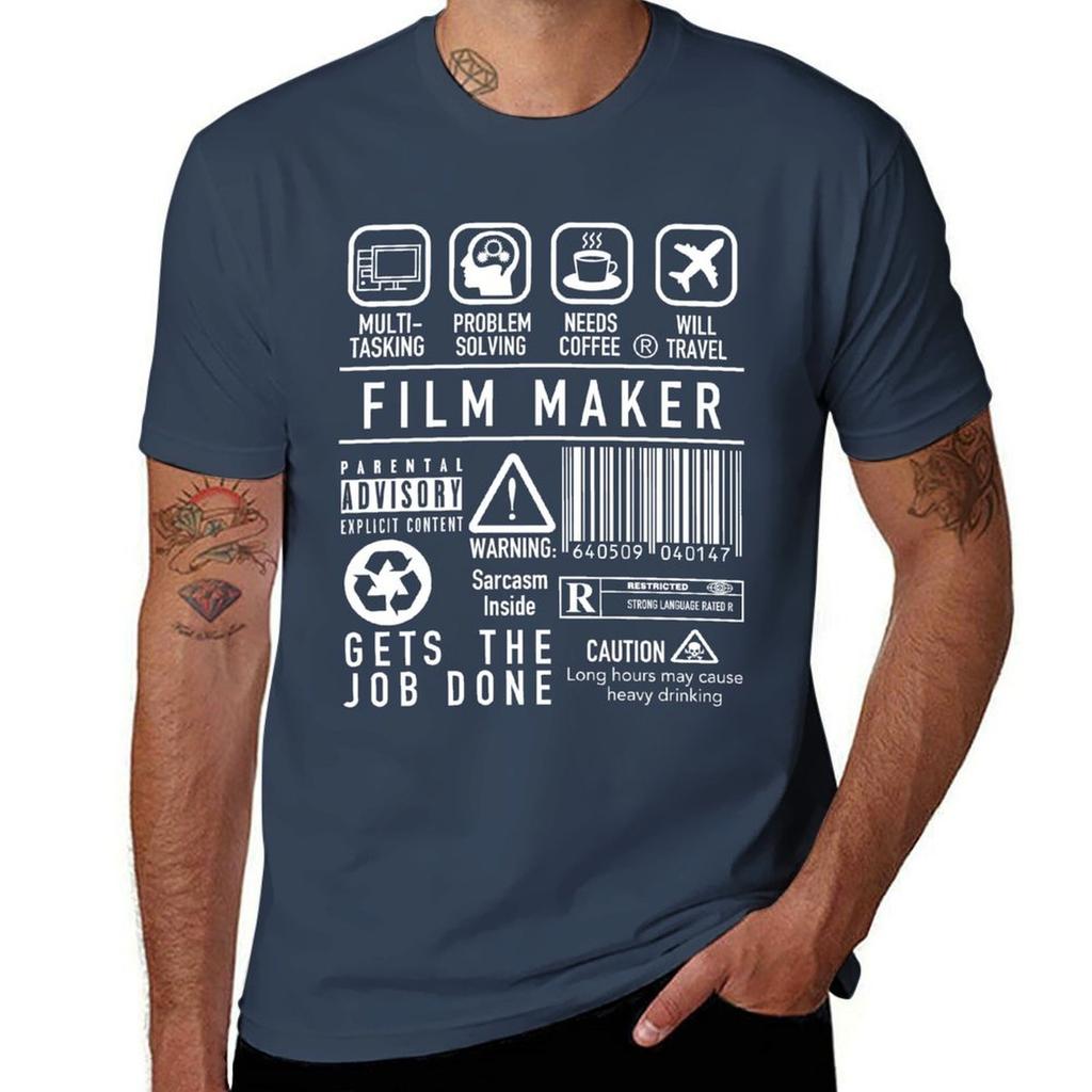 Film Maker Shirt Inspirational Filmmaker Symbols TShirt Work Casual Loose Fit TShirt