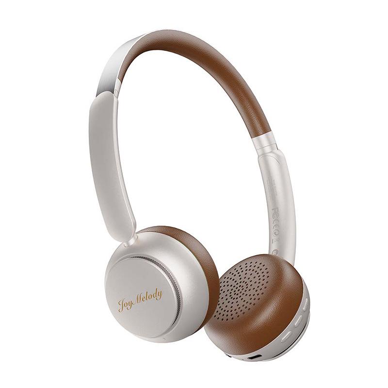 Retro Style Bluetooth Noise-Cancelling Headphones with Long Battery Life