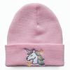 New autumn and winter warm woolen hats for male and female students, unicorn knitted hats, cute pullover hats, ski hats