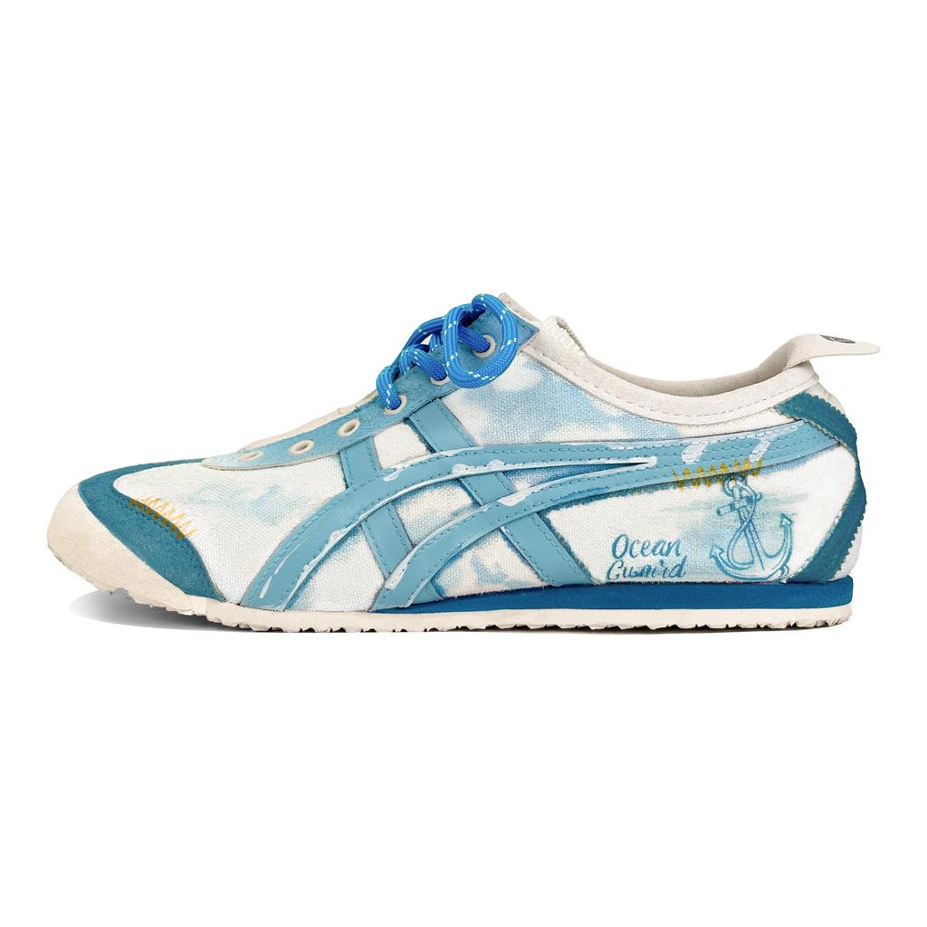 Onitsuka Tiger MEXICO 66 Low top Casual Shoes Unisex Beige Blue 1183A360-205(Team188-S-BOX