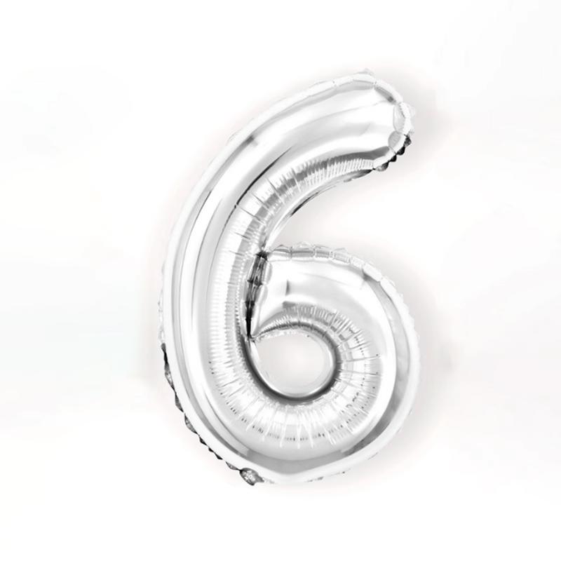 32-Inch Aluminum Foil Number Balloons Gold Silver Birthday Baby One Year Old Decorative Photography Balloons Celebration Supp...