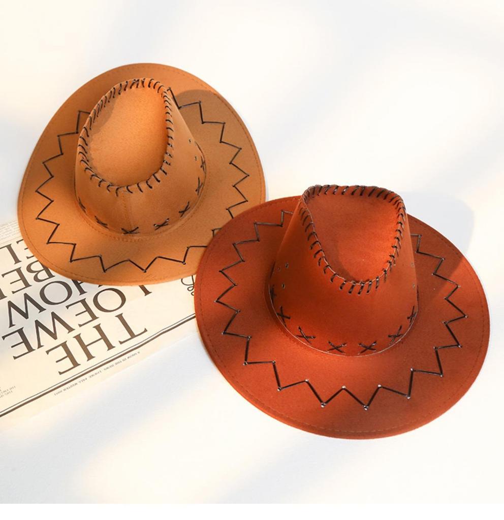 Kul Hatt Søt Stil Justerbar Hodeomkrets Solskjerm Vesternhatter Cowboy