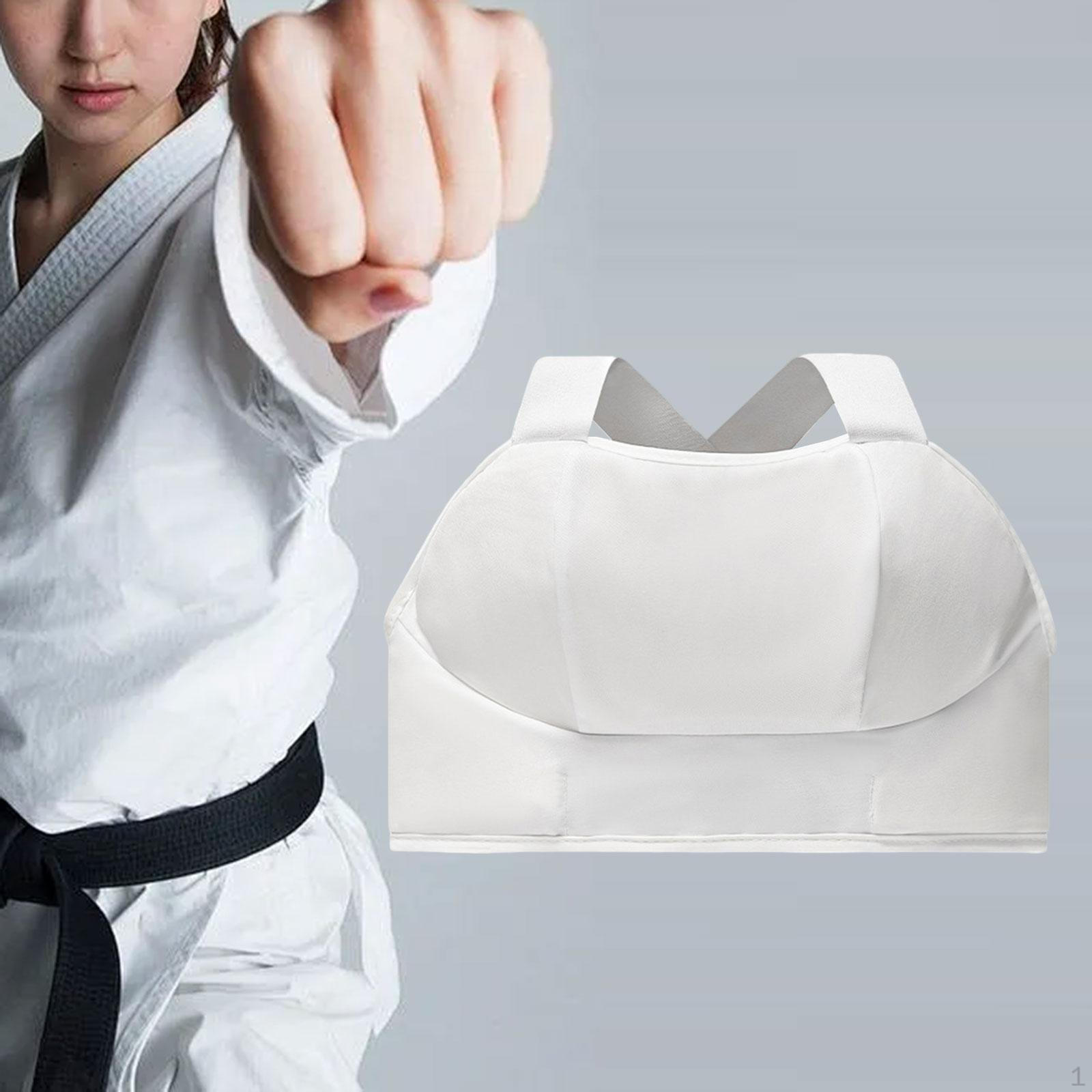 

Каратэ Грудь Защитный жилет для женщин Женский Защитный Грудь Дышащий Аксессуар L