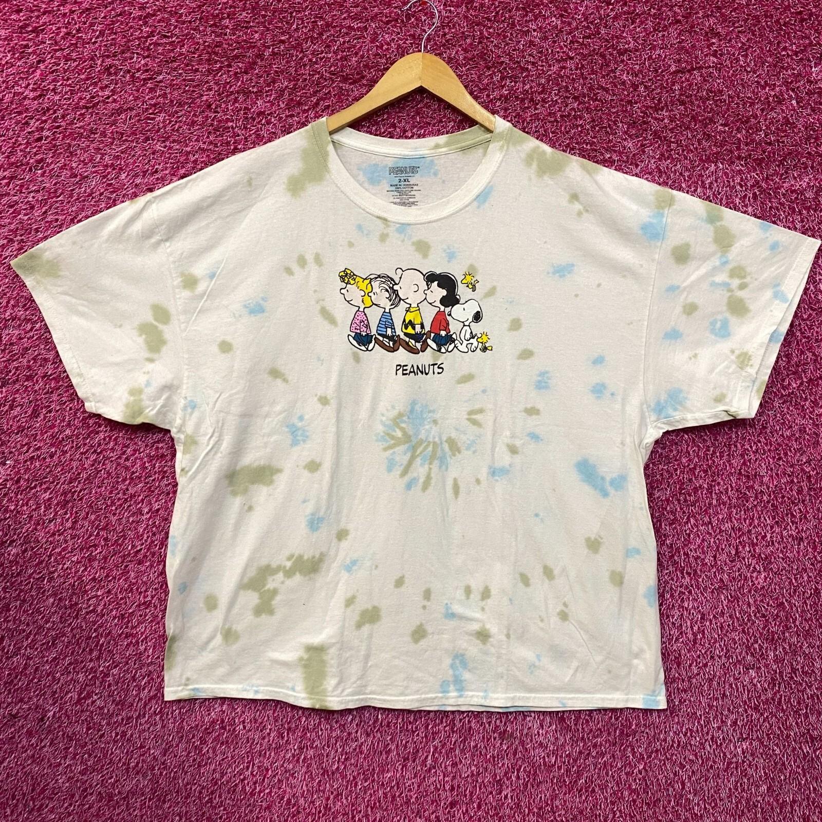 Peanuts Snoopy and the Gang Tie Dye T-Shirt 2XL S