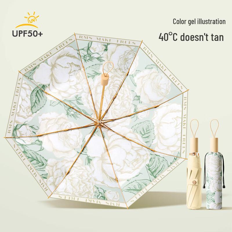 

Xūqíng Tri-fold Illustrated Windproof Sun & Rain Umbrella (2-Pack)