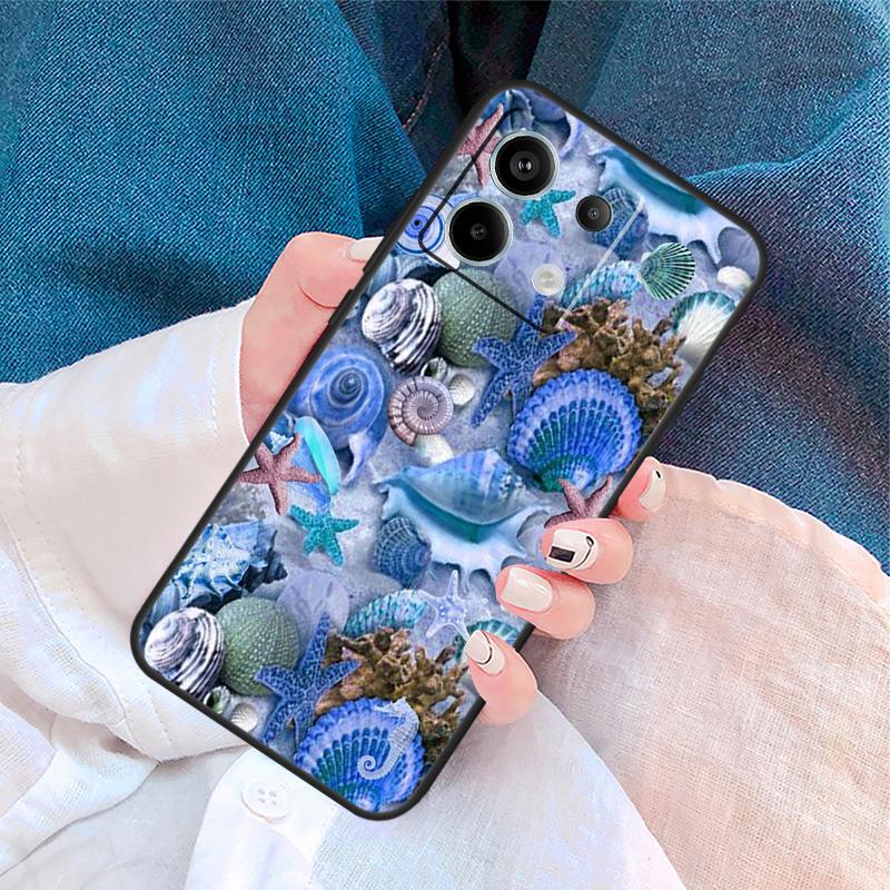 Sea Shells Cover For Xiaomi Redmi Note 14 Pro 13 12 11 9 10 9S 10S 11S 12S Redmi 10C 12C 13C 14C Case