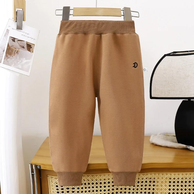 Spring Autumn Children Cloth Trousers Boys Girls Elastic Bands Sports Pants Kids Casual Outer Wear Pants