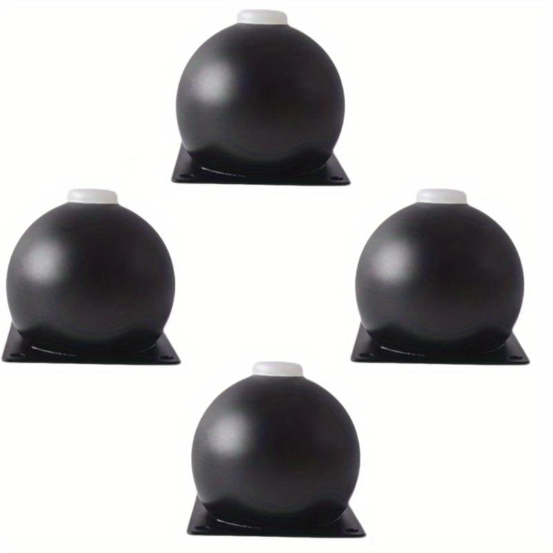 4 pieces of modern metal furniture legs - polished heavy-duty round table legs, suitable for sofas, TV stands, bedside tables