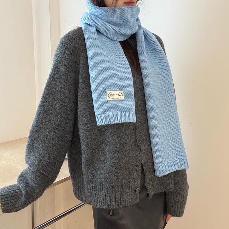 Luxury Thickened Wool Shawl Scarf: Versatile & Stylish INS Korean Design for Couples In Autumn/Winter