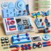 Set 1 Educational Experiment With Bar Ring Horseshoe U Shape Magnets And Compass Stem Physics Science Magnet Kit For Kids