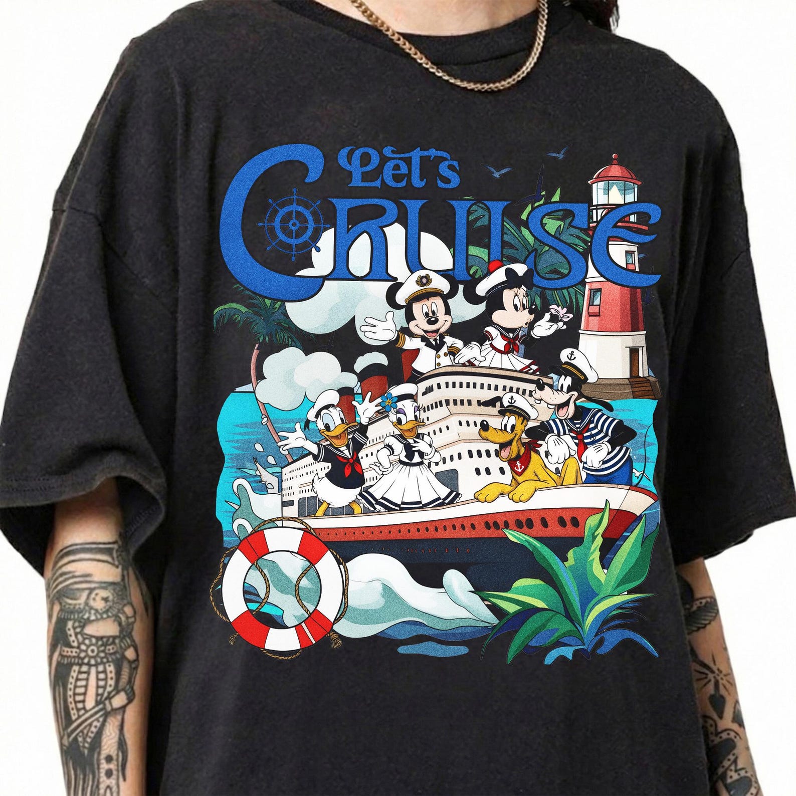 Disney Cruise Line Shirt, Mickey Minnie Friends Vacation Tee, Family Matching Outfit 2XL
