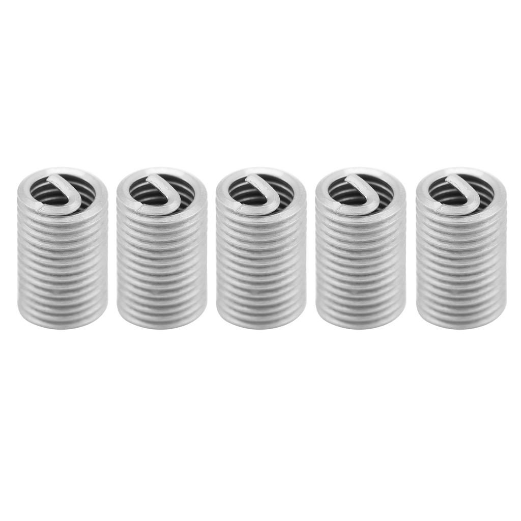 50pcs Stainless Steel SS304 Coiled Wire Helical Screw Thread Inserts M6 X 1.0 X 3D Length
