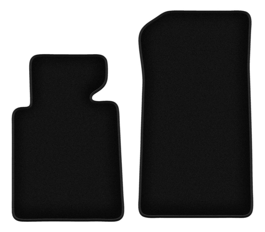 Basic Velour Floor Mats Front For: Bmw 3 E46 Compact, Coupe, Sedan, Wagon, Touring (1998-2007)
