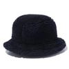 New Era Bucket Mink Solid Size BUCKET01 MINK FLEECE BLK SIL Hat, Fleece, Black, S/M,
