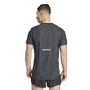 Adidas Ultimate Running Engineered Short Sleeve Black ClimaCool+ T-Shirt, KVL64, Men's, (JC7338)