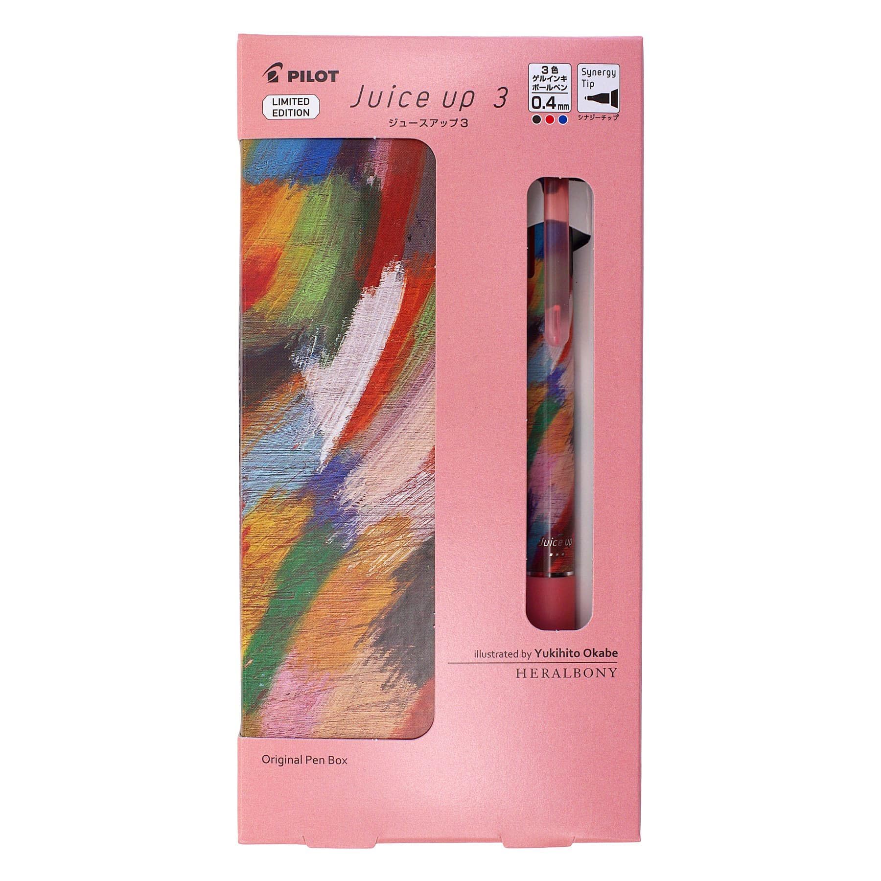 Limited Edition Gel Ink Ballpoint Pen Juice Up 3 Heralbony LKJ 3-Color 0.4mm [Yukihito Okabe]