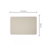 Home Use Solid Color Semi-PU Leather Placemat Waterproof Oil-Resistant Heat-Resistant Table Mats Dining Hotel Settings