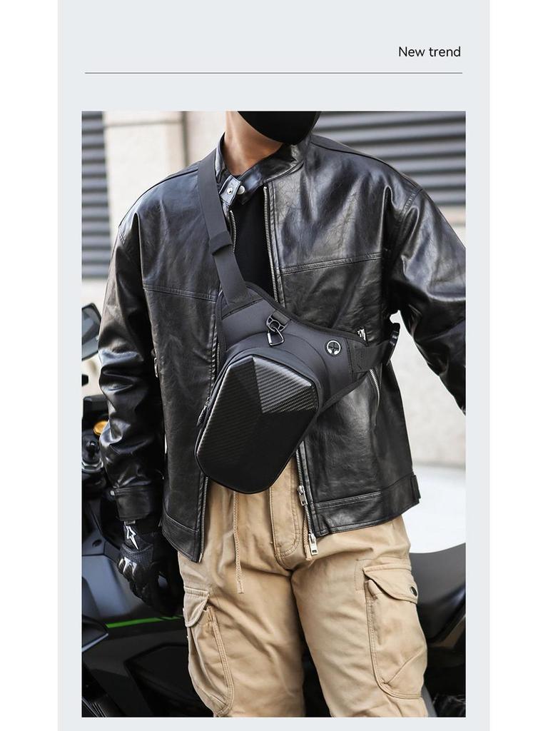 Waterproof Motorcycle Leg and Waist Bag - Tactical Crossbody & Chest Bag for Men's Touring and Riding.