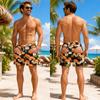 Food Fruit Graphic Swim Trunks For Men 3D Print Fake Buttock Pattern Beach Board Shorts Novel Boyfriend Husband