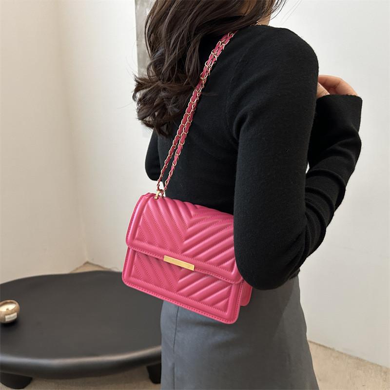 Chic Casual One Shoulder Bag For Women Fashionable Korean Inspired Summer Small Square Purse