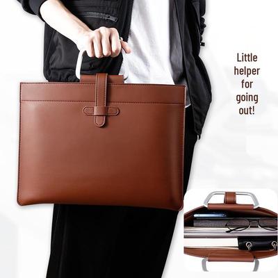 Leather A4 Document & Briefcase Bag for Students