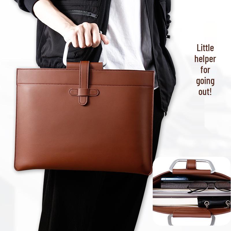 Leather A4 Document & Briefcase Bag for Students