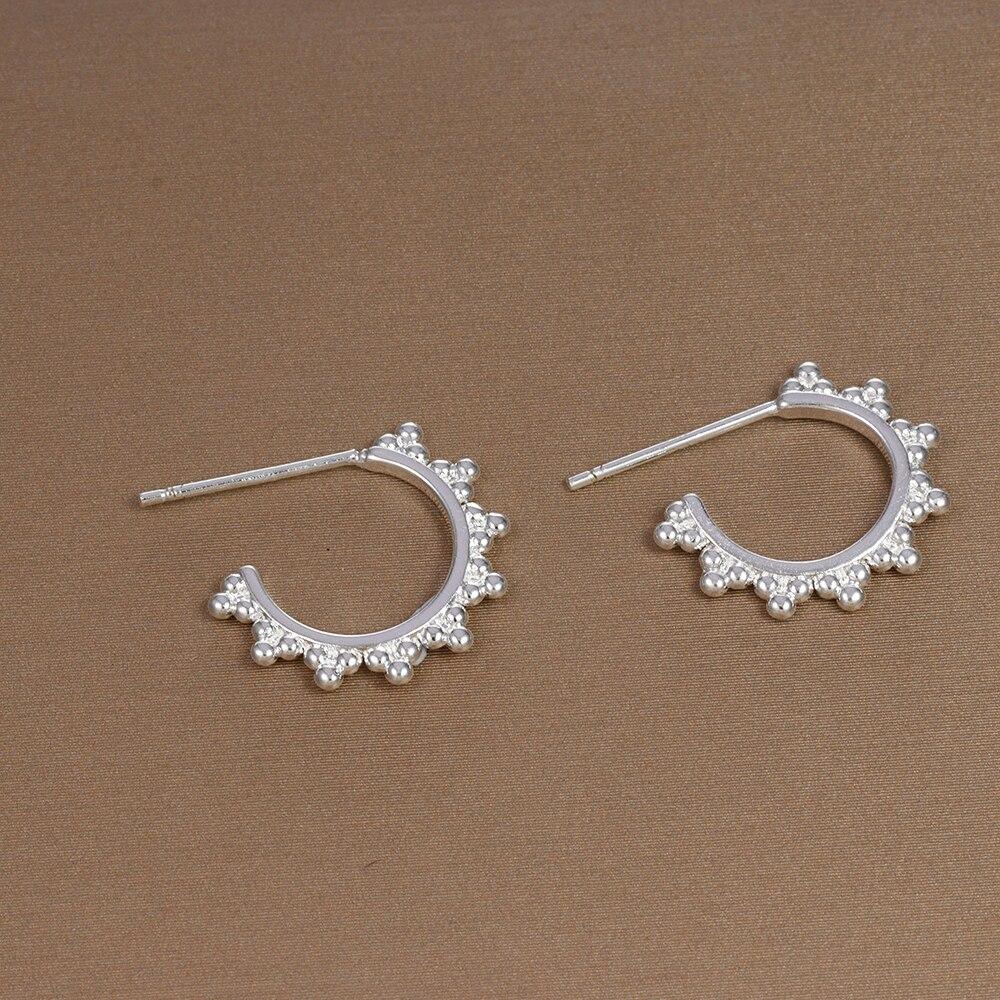 

Винтажные серьги-кольца из нержавеющей стали золотого, серебряного цвета для женщин, классические C-образные маленькие вечерние украшения