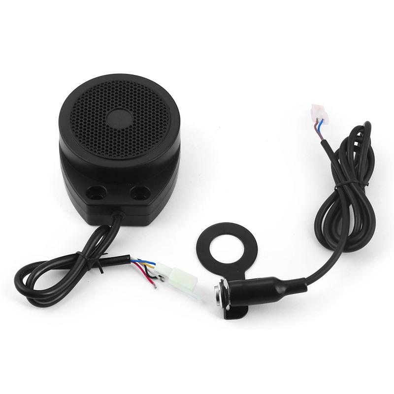 12V-72V Simulation Exhaust Sound Wave Horn For Electric Scooter Engine Sound Simulator System Electronic Fake Turbo