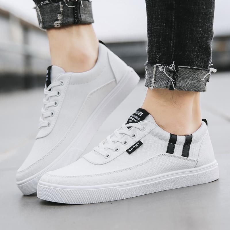 2025 new canvas shoes men's low-top casual student shoes men's trendy shoes Korean version of trendy versatile board shoes men's shoes