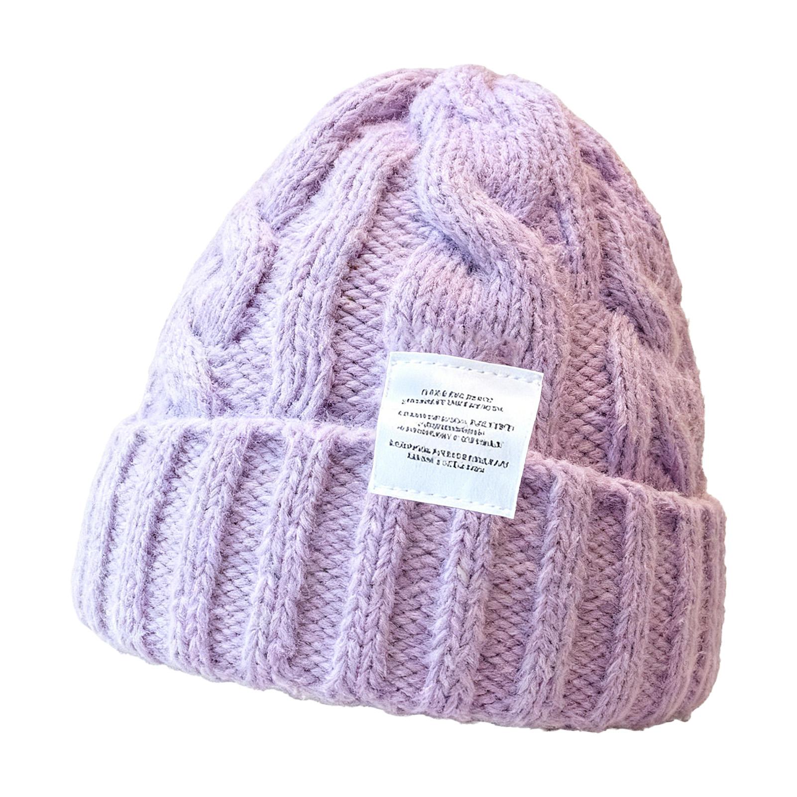 

Extra Large Knit Beanie Hat for Big Head Winter Warm Foldable Slouchy Hat Unisex Hat for Cold Weather Protection