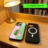 W-Wicked Green Pink Music Phone Case For iPhone17,16,15,14,13,12,11 Plus,Pro Magnetic For Magsafe Wireless Charging