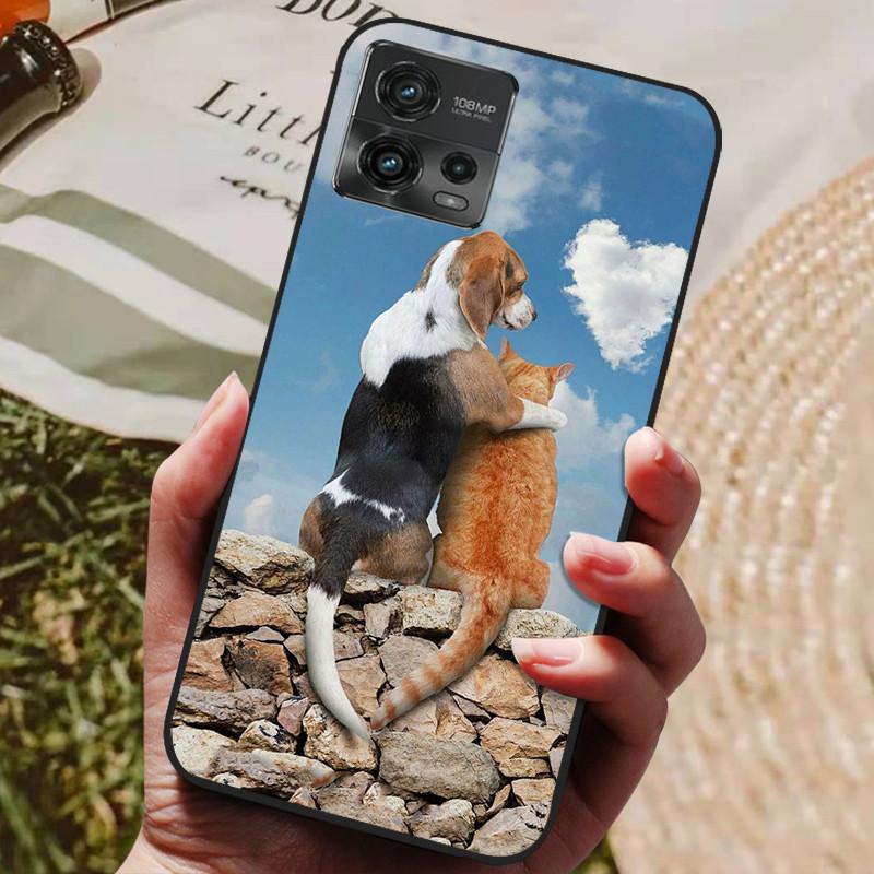Pro pouzdro Motorola Moto G72 G 72 Nárazuvzdorné pouzdro na telefon Silikonový zadní kryt Nárazník Pro Moto G72 MotoG72 Měkké TPU Ochranná pouzdra