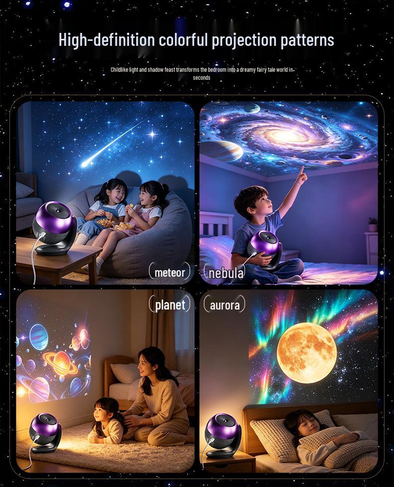 24-in-1 Starry Sky Music Projector Lamp with Ocean Festival Effects