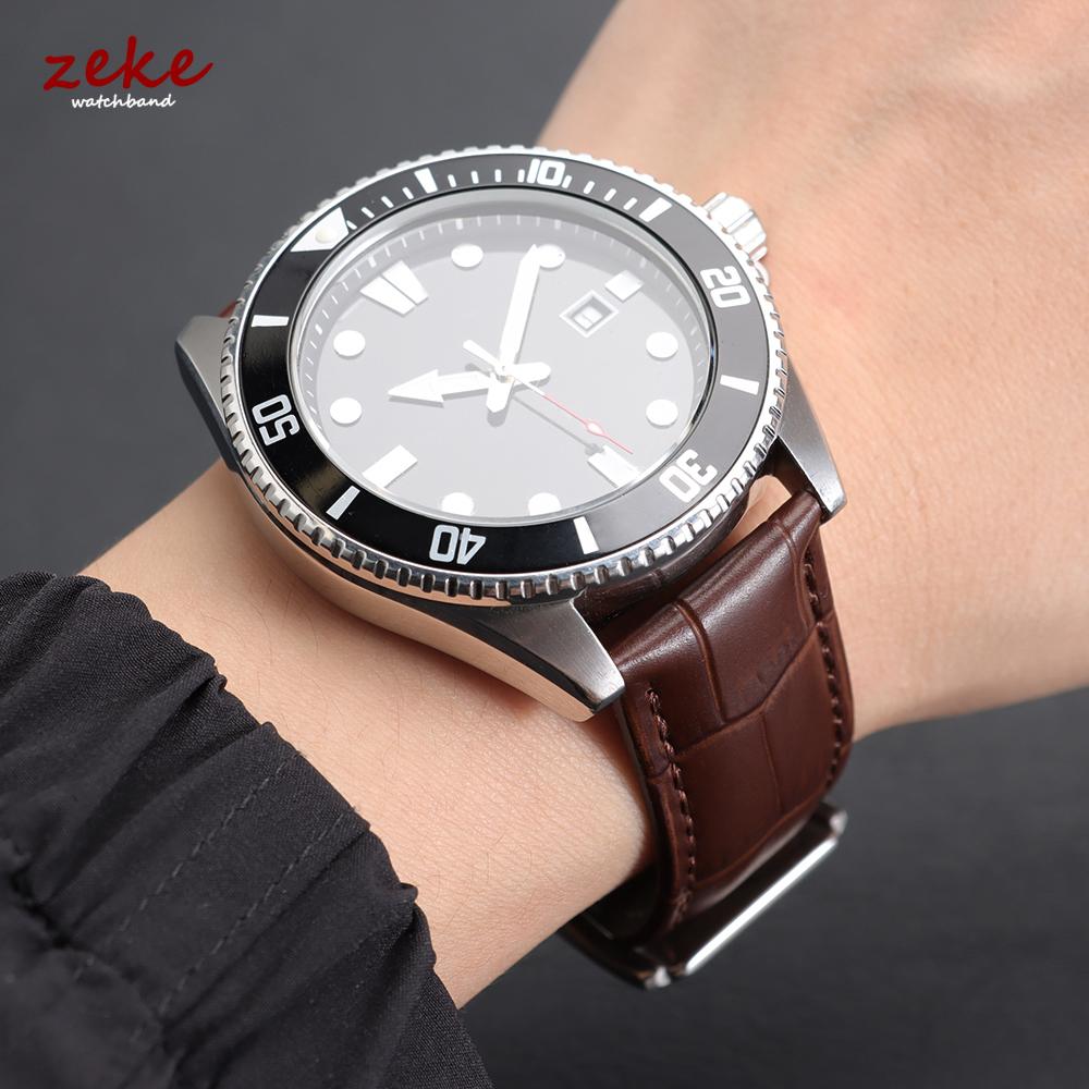 Vintage Genuine Calfskin Leather Watch Band 12/13/14/15/16/17/18/19/20/21/22/23/24mm Soft Slub Pattern Watch Strap for Men Women