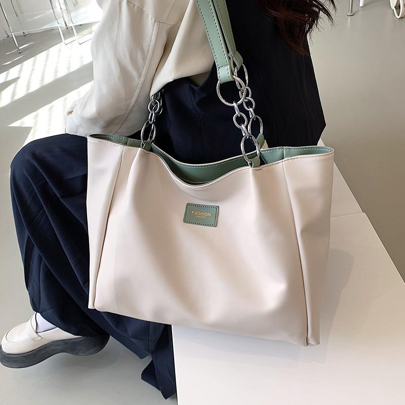 Tote bag new niche design trendy fashion simple large capacity shoulder casual women bag