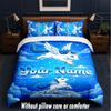 Other Similar Designs Theme Custom Text Or Name 3Pcs Bedding Set,1 Flat Sheet & 2 Pillowcases Personalized Home Bedding