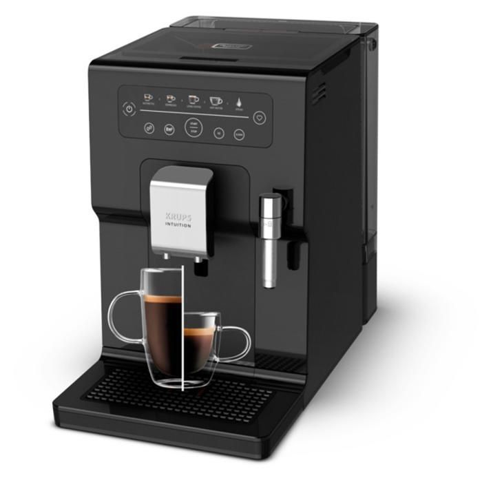 Machine à café broyeur grain - KRUPS - Intuition Essential - Broyeur intégré - Écran tactile - Personnalisation avancée