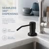 Matte Black Sink Soap Dispenser Stainless Steel Built In Soap Dispenser  Countertop Use