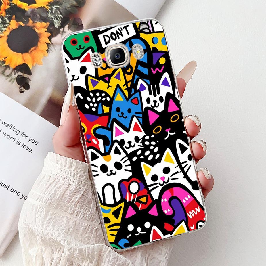 For Samsung Galaxy J5 2016 Case SM-J510F New Luxury Painted Cover Soft Silicone Phone Case For Samsung J3 J5 J7 2016 Fundas Capa