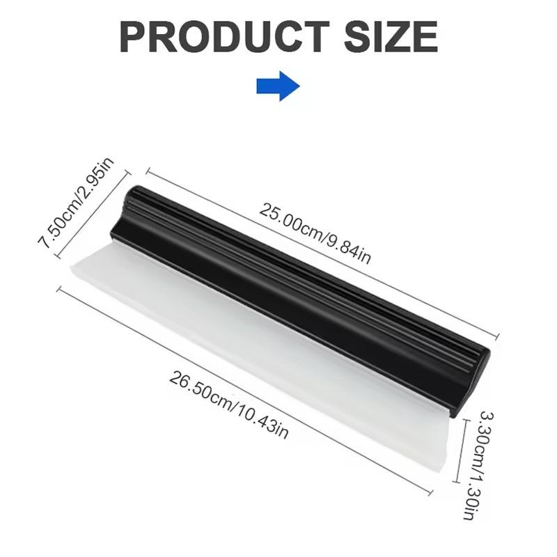Car Flexible Soft Silicone Wiper Window Cleaning Glass Scraper Silicone Handy Squeegee Auto Blade Clean Scraping Film Scraper