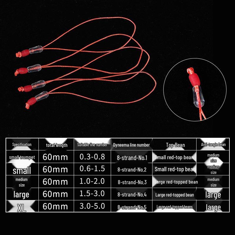 Ensemble de connecteurs de ligne principale Dyneema renforcé avec accessoires pour nœud de scion