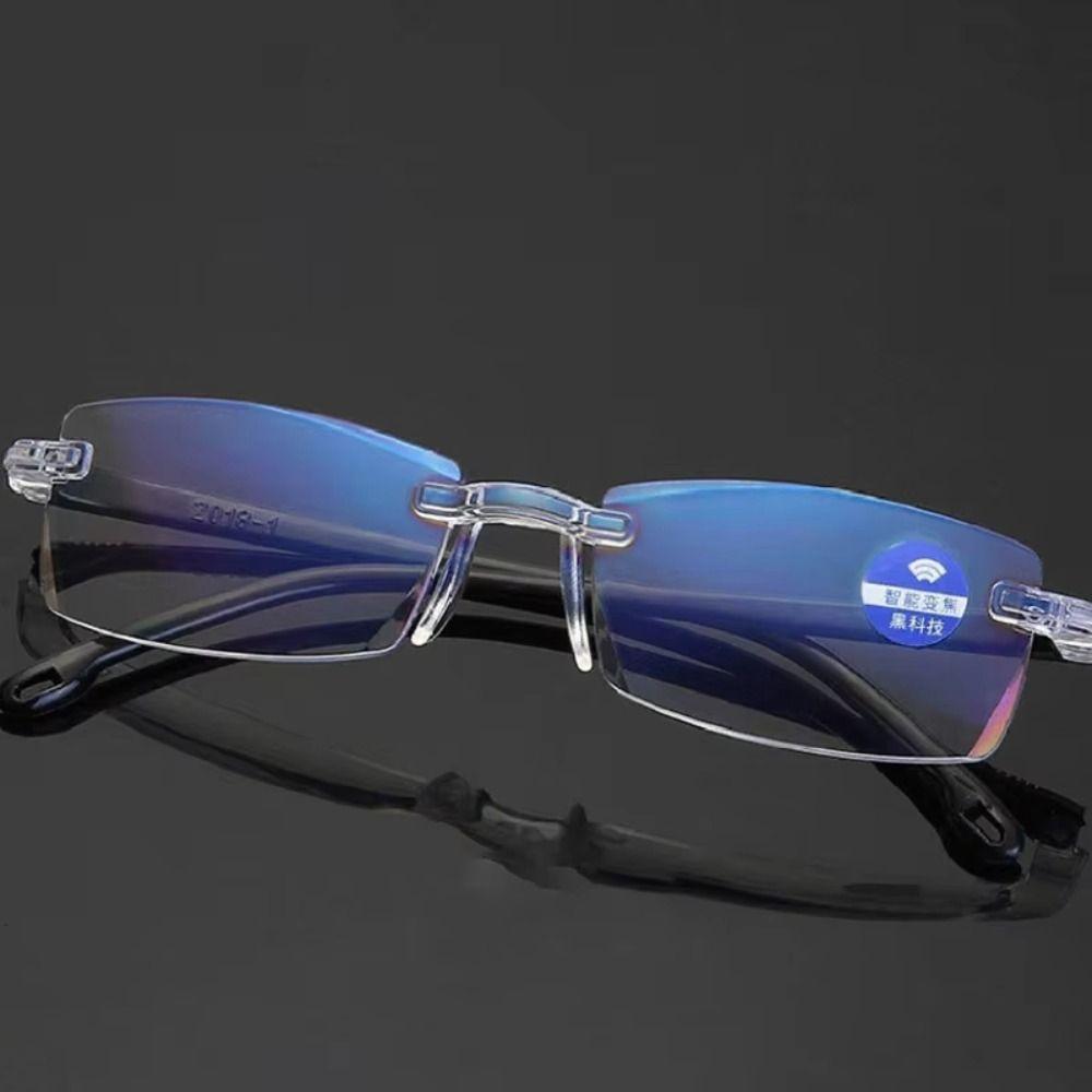 Ultralight Men's Reading Glasses Square Frame Anti-blue Light Glasses  Eye Protection