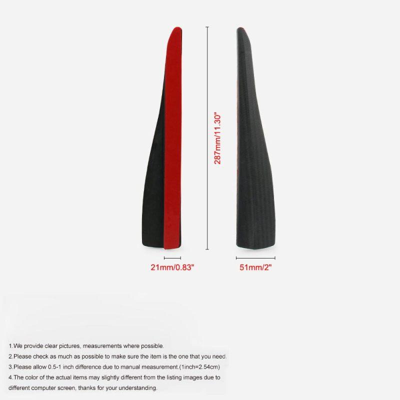 2 teile/satz 28 cm PVC Auto Stoßstange Schutz Anti-Scratch Streifen Aufkleber Auto Körper Schutz