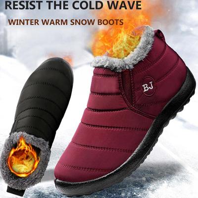 Botas de nieve para mujer, botines cálidos de felpa, impermeables, zapatos de invierno para mujer, zapatos planos Unisex para mantener el calor, 2022