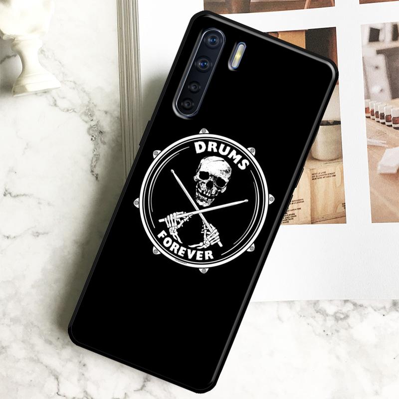 Musical Instrument Drum Case For Oppo A18 A38 A58 A78 A98 A40 A60 A80 A16 A76 A96 A15 A17 A77 A74 A94 A54 A57S Cover