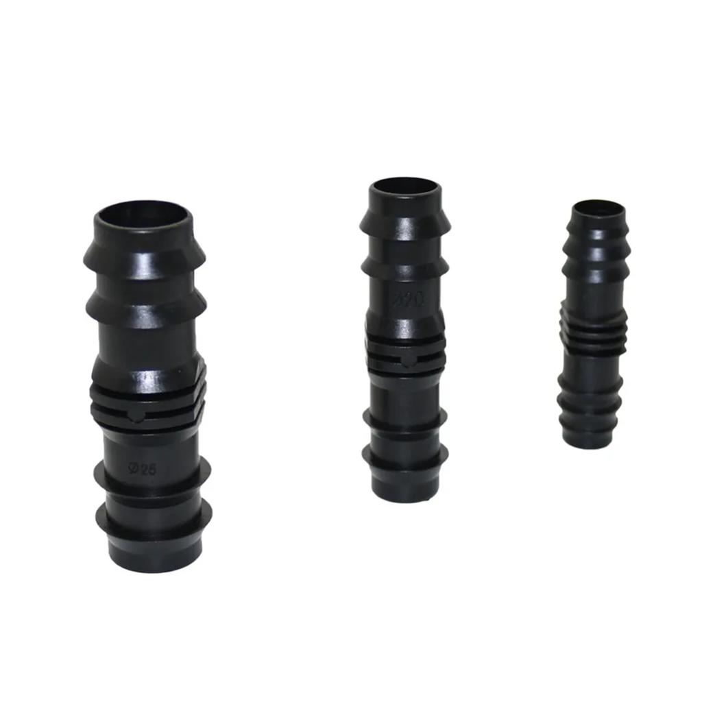 3/8mm 4/7mm 5/8mm Hose Barbed Connector DN16/DN20/DN25mm Pipe Straight Coupling Garden Orchard Lawn Irrigation System Tube Joint