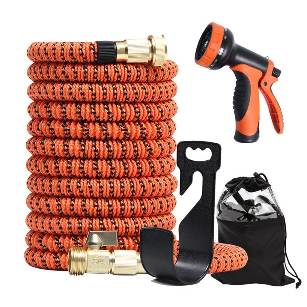Nová 25ft-100ft Hadice Rozšiřitelná Magická Flexibilní Vodní Hadice Plastové Hadice Potrubí S Rozprašovacími Pistolemi Pro Zalévání Zahrady
