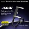 2-in-1 Invisible Stand Charging Cable, Multi Charger Cord with Type C Multi-Angle Adjustable Stand, 240W Fast Charging