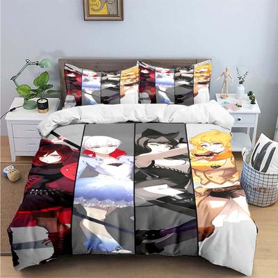 3D Fashion Cartoon R-RWBY Print Bedding Sets Bed Supplies Set Duvet Cover Bed Comforter Set Bedding Set Luxury Gift
