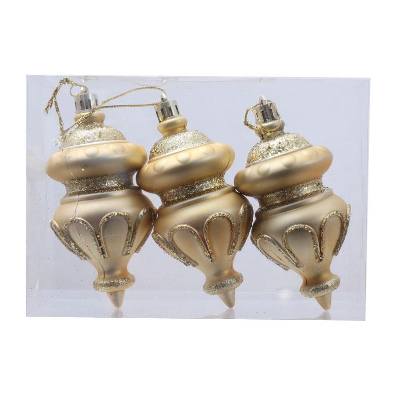 Hand-Painted Flat Candy Christmas Tree Ornament Set